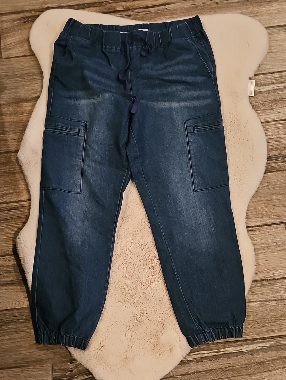 Tinseltown Indigo Denim Jogger Pants